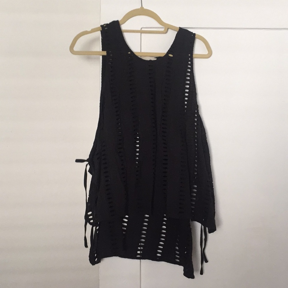 Creatures of comfort apron blouse coverup